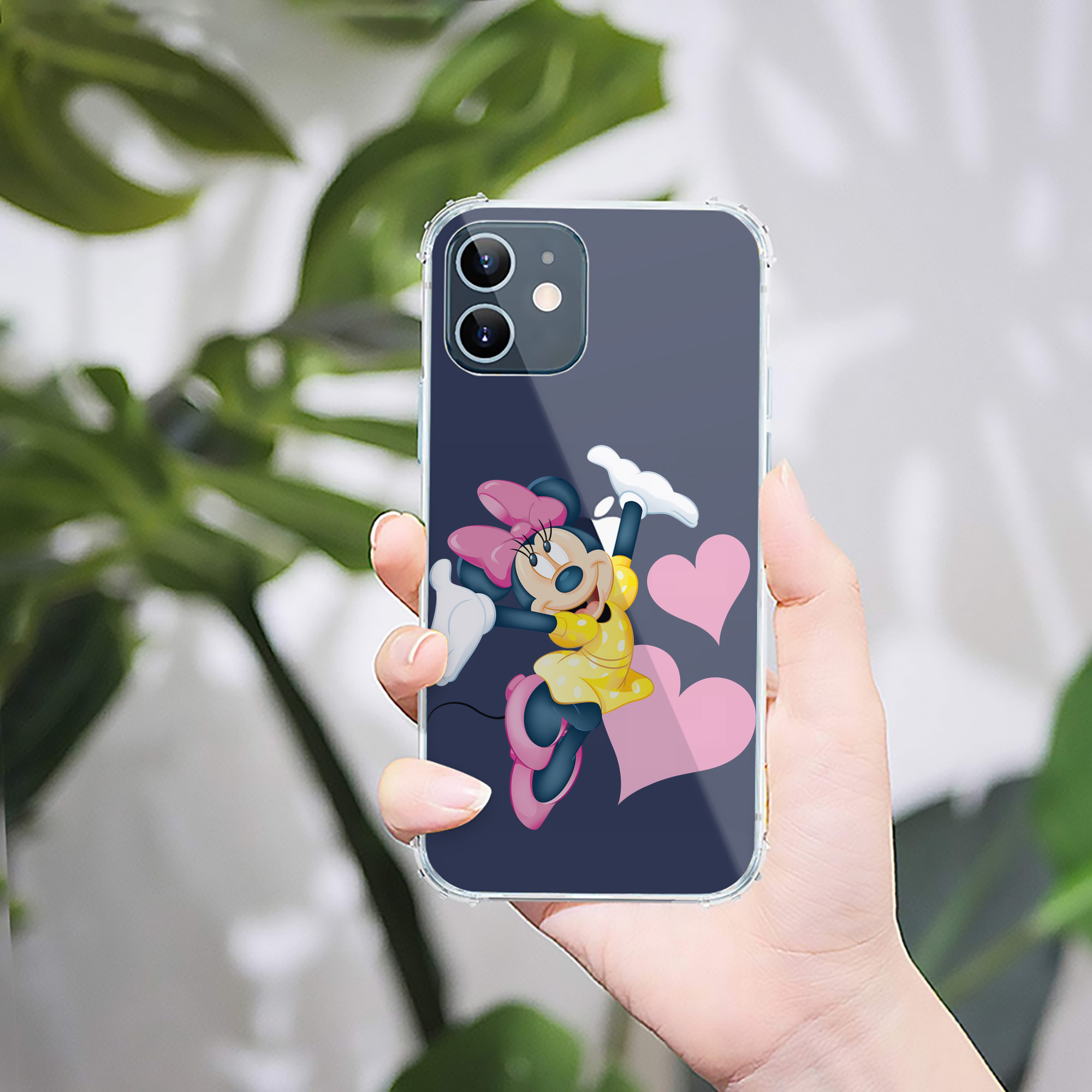 （画像用） ミッキーマウス Mickey Mouse 【iPhone 12シリーズ対応】透明スマホケース（クリアソフトケース）